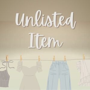 𝚊 𝚌𝚞𝚝𝚎 𝚄𝚗𝚕𝚒𝚜𝚝𝚎𝚍 𝚒𝚝𝚎𝚖·˚ ༘ *